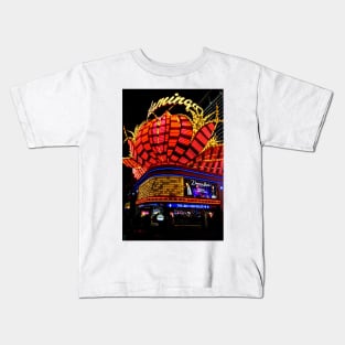 Flamingo Hotel Neon Signs Las Vegas America Kids T-Shirt